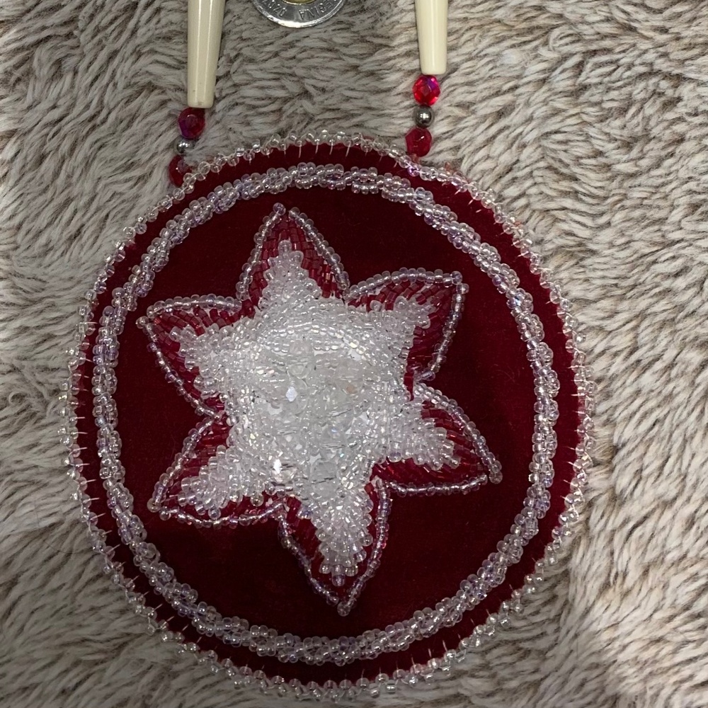 Beaded Floral Medallion